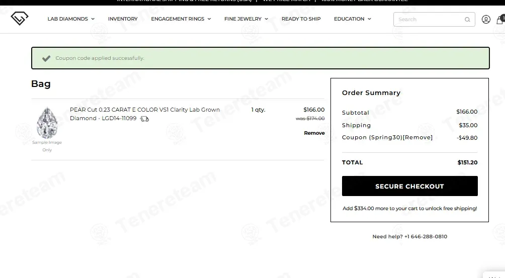Loose Grown Diamond coupon code: 30% off with spring30. Tested and valid as 4 days ago.