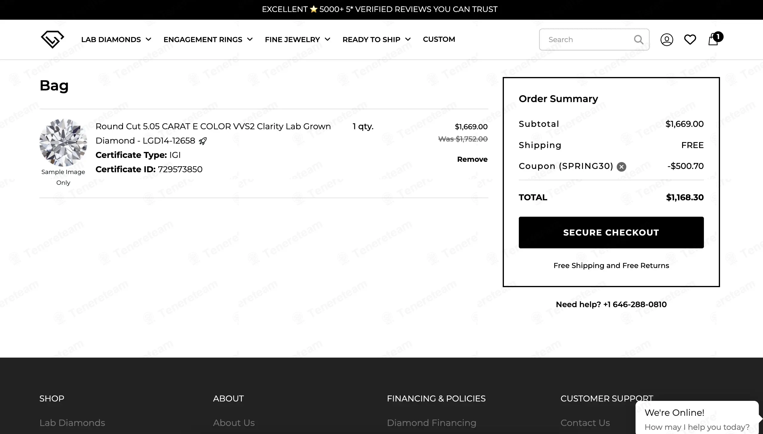 Loose Grown Diamond coupon code: 30% off with spring30. Tested and valid as 4 days ago.