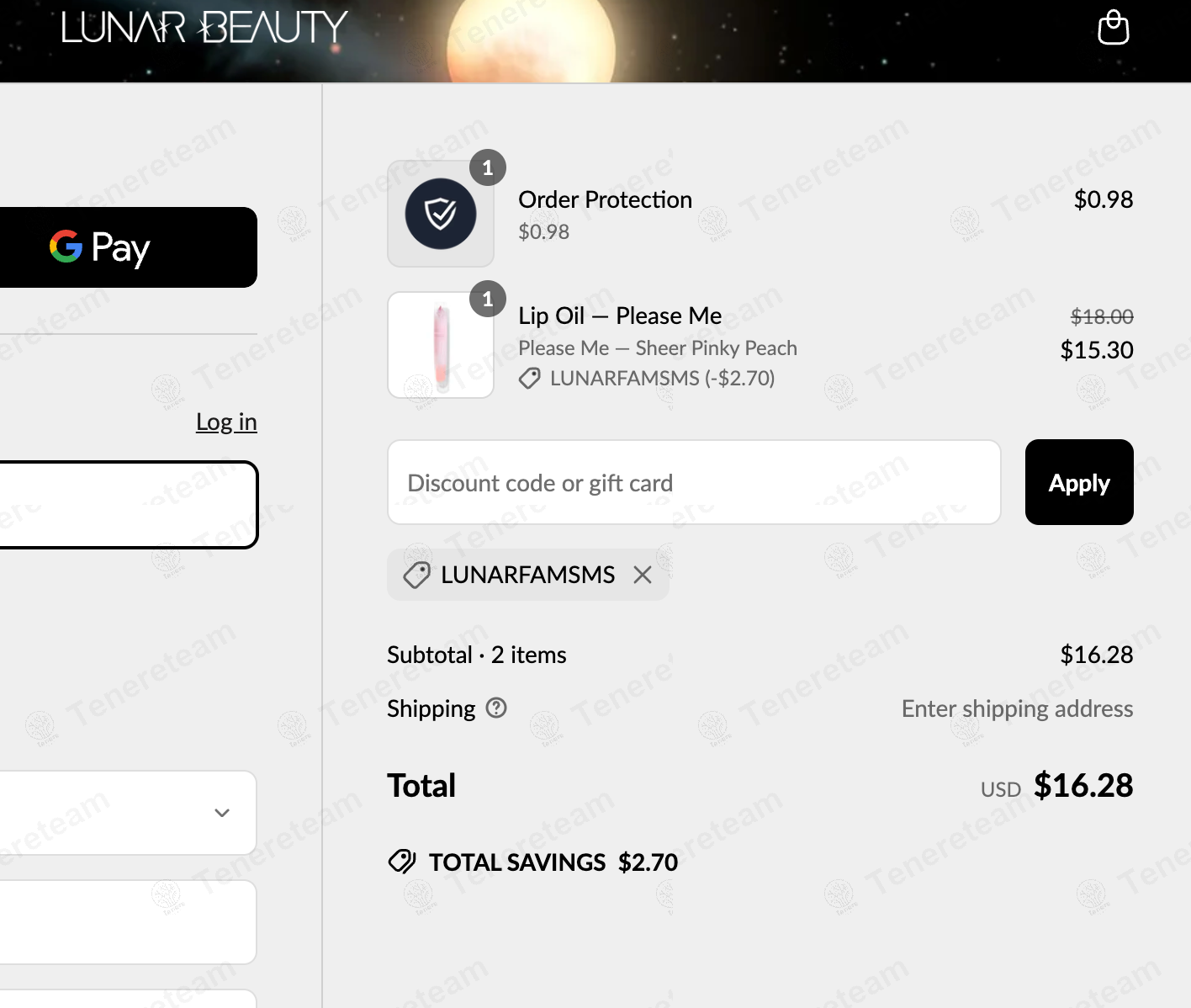 Lunar Beauty coupon code: 15% off with LUNARFAMSMS. Tested and valid as 6 months ago.