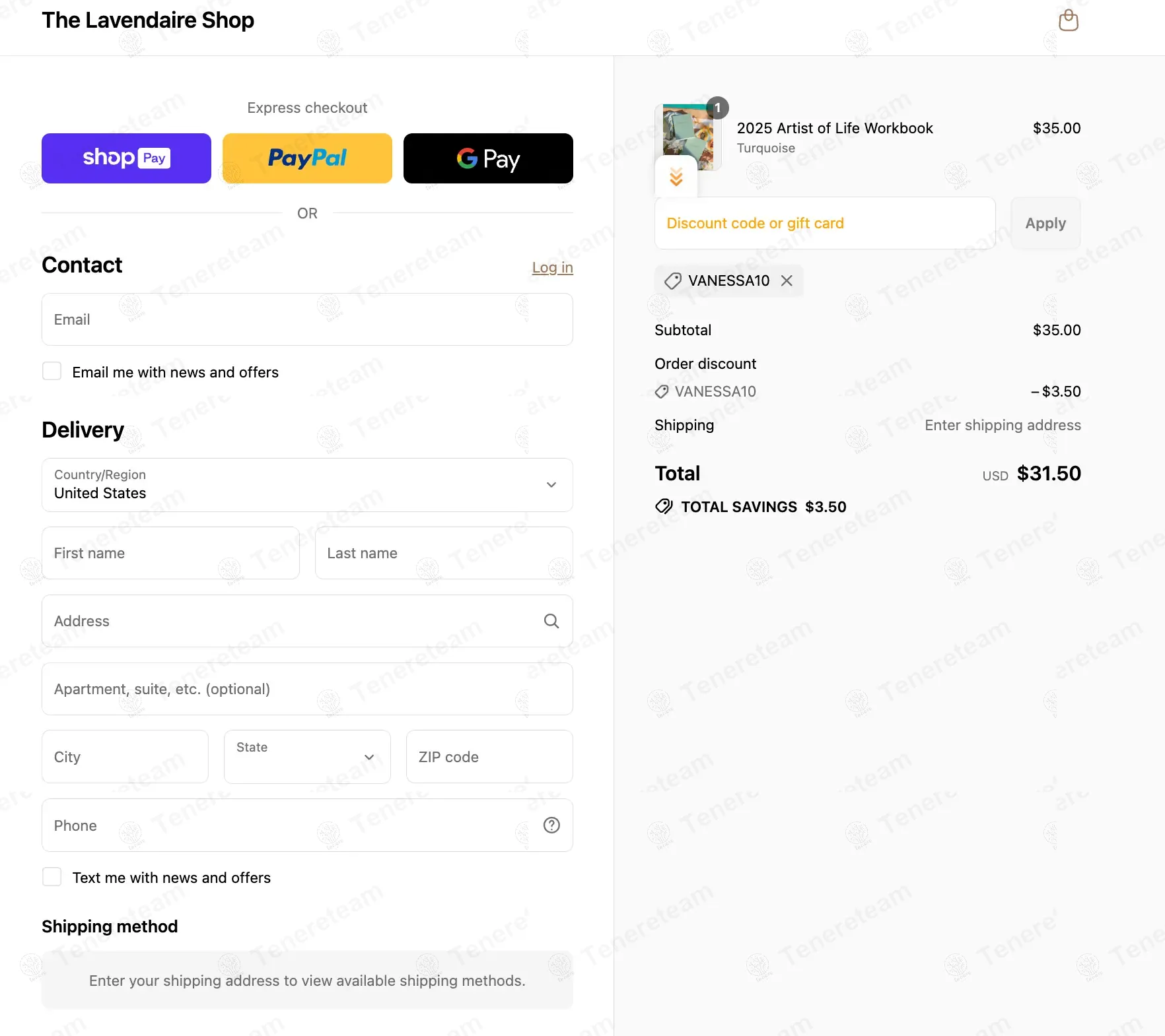The Lavendaire Shop coupon code: 10% off with VANESSA10. Tested and valid as 8 months ago.