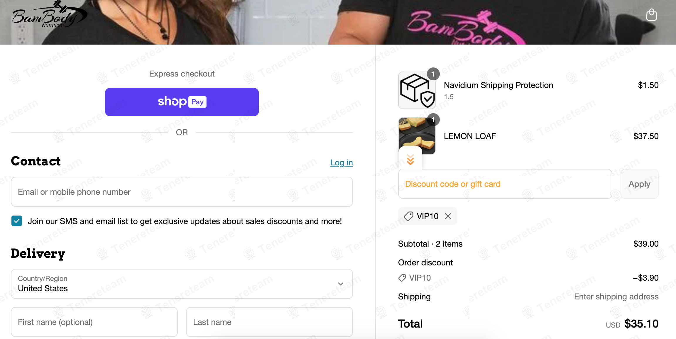 BamBody Nutrition coupon code: 10% off with VIP10. Tested and valid as 8 months ago.