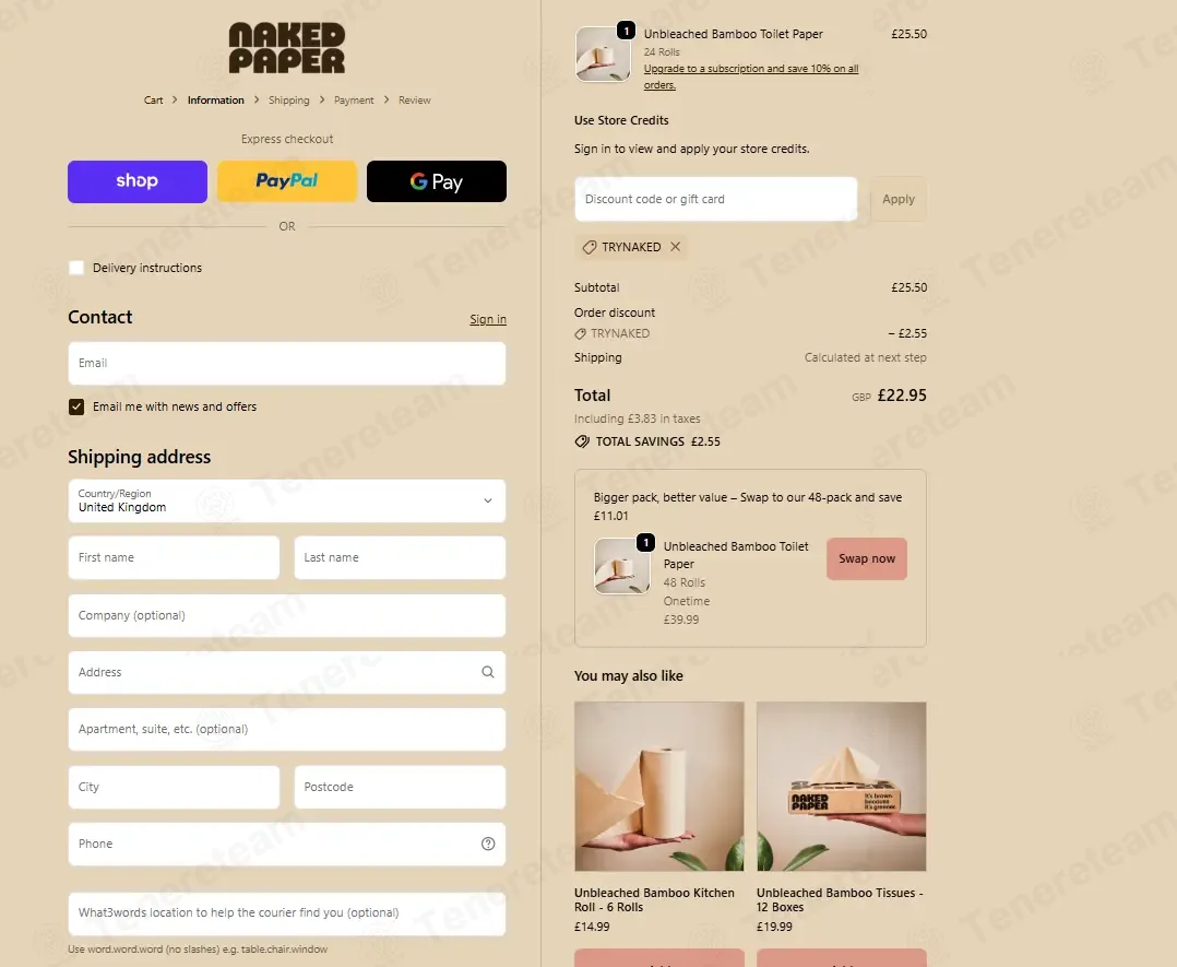 Naked Sprout coupon code: 10% off with TRYNAKED. Tested and valid as 1 month ago.