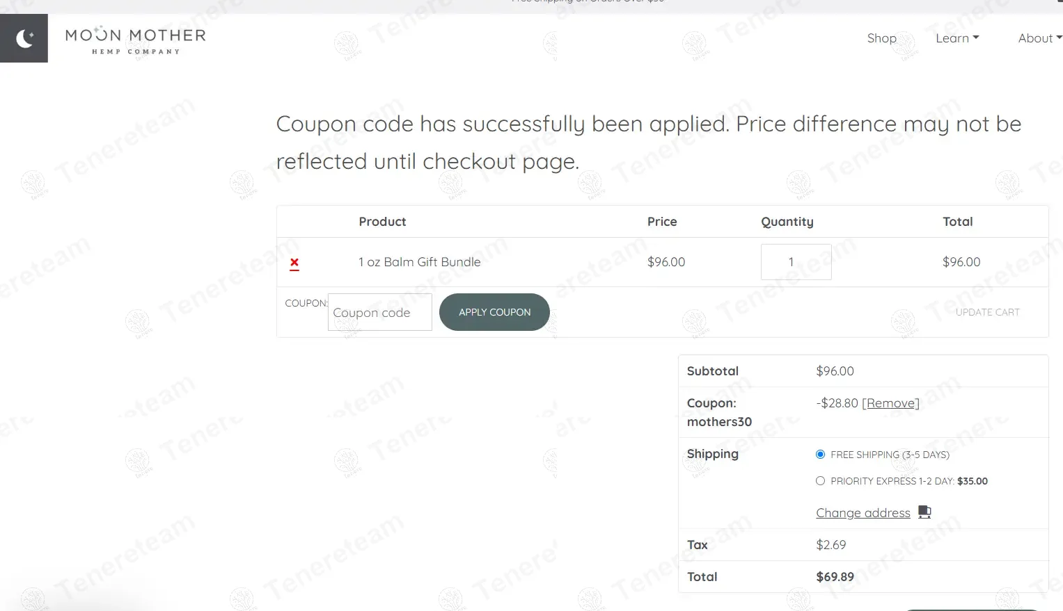 Moon Mother Hemp coupon code: 30% off with MOTHERS30. Tested and valid as 11 months ago.