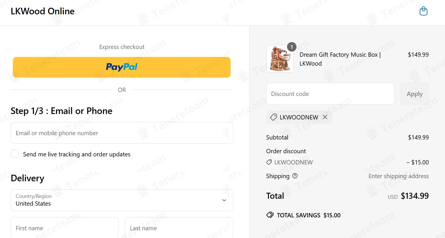 LK Wood Online coupon code: 10% off with LKWOODNEW. Tested and valid as 1 year ago.