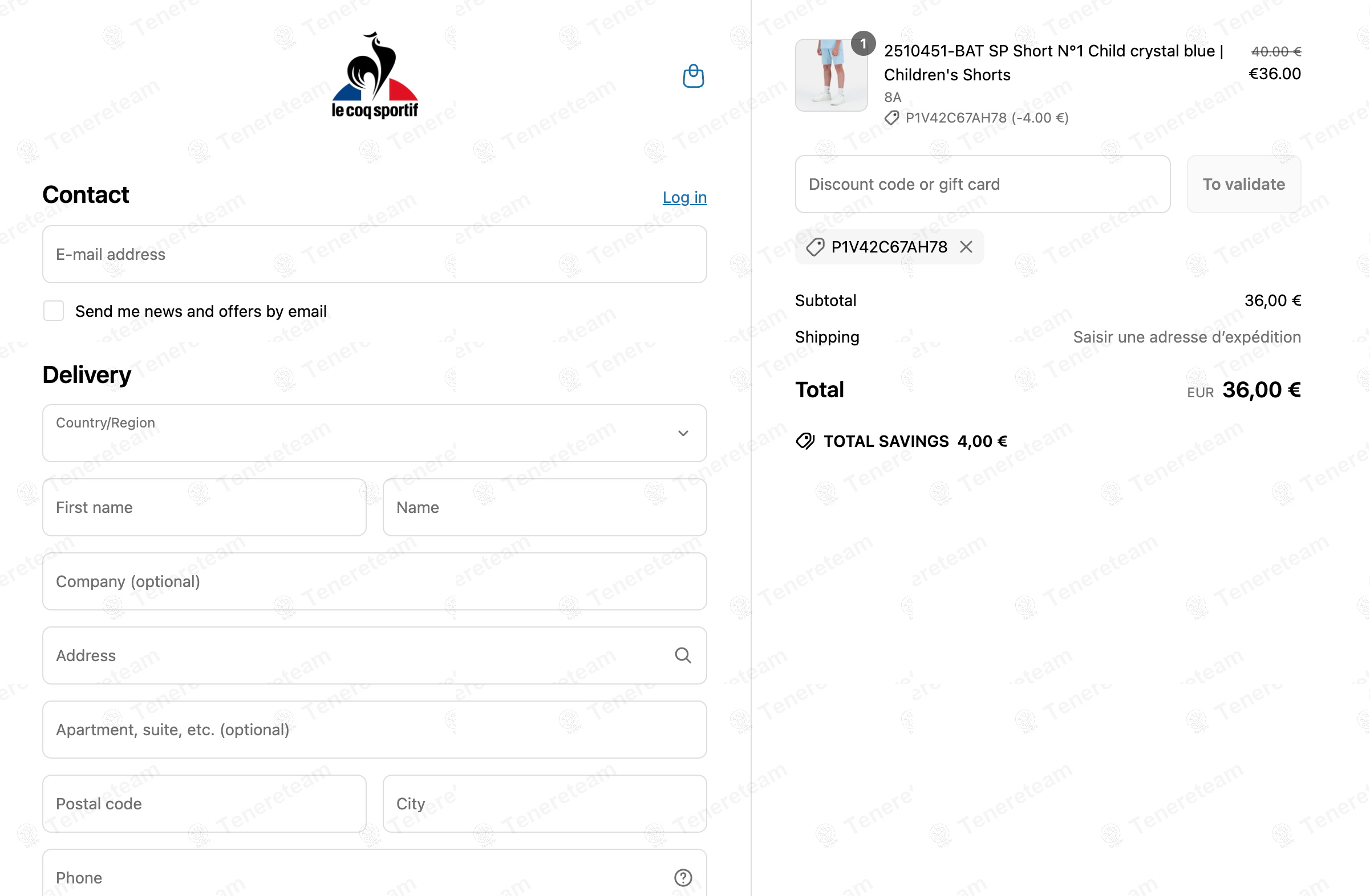 Le Coq Sportif coupon code: 10% off with P1V42C67AH78. Tested and valid as 1 year ago.