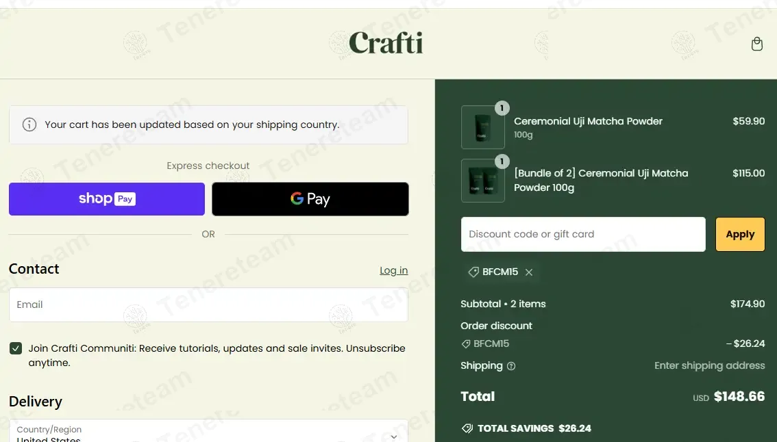 Getcrafti SG coupon code: 15% off with BFCM15. Tested and valid as 1 year ago.