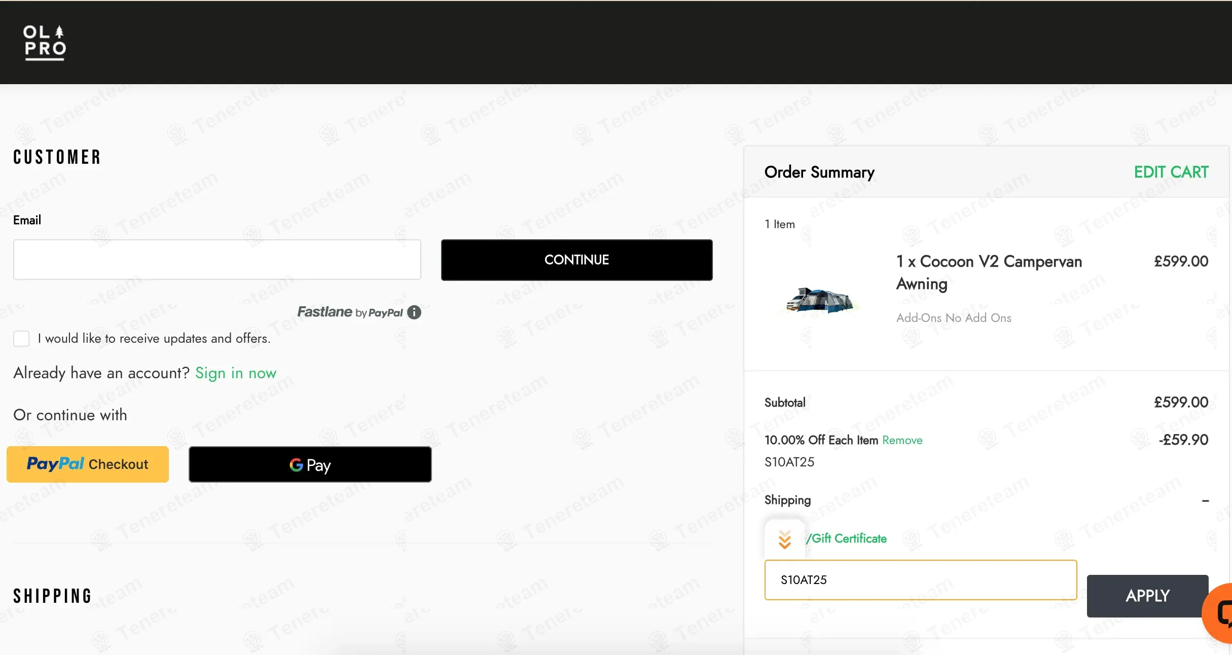 Olpro Shop coupon code: 10% off with S10AT25. Tested and valid as 9 months ago.