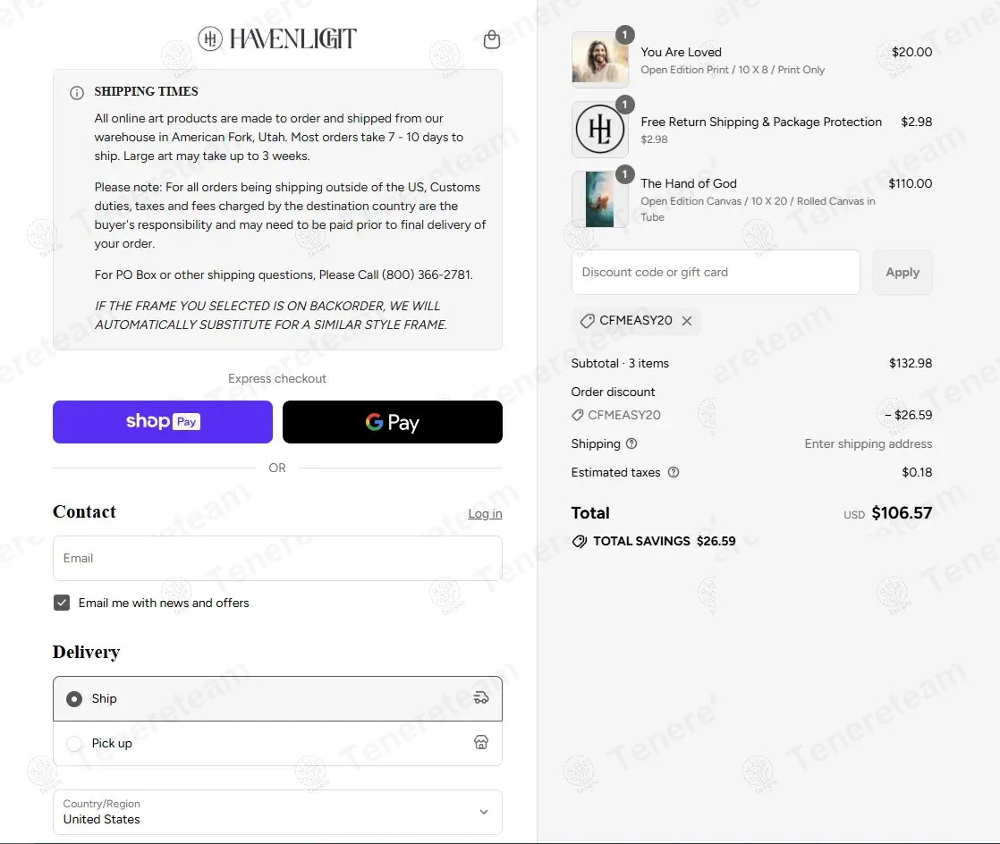 HavenLight coupon code: 20% off with CFMEASY20. Tested and valid as 7 months ago.
