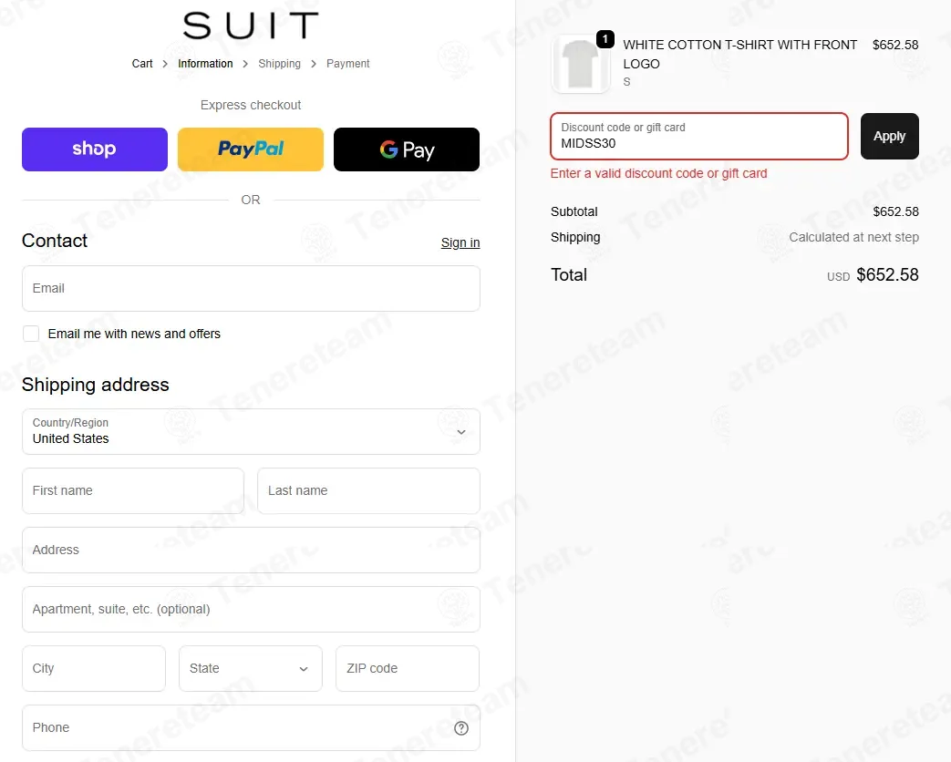Suitnegozi coupon code: 30% off with MIDSS30. Tested and valid as 4 weeks ago.