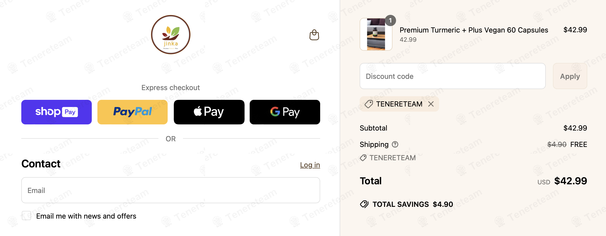 I Love Jinka coupon code: Sale off with tenereteam. Tested and valid as 1 year ago.