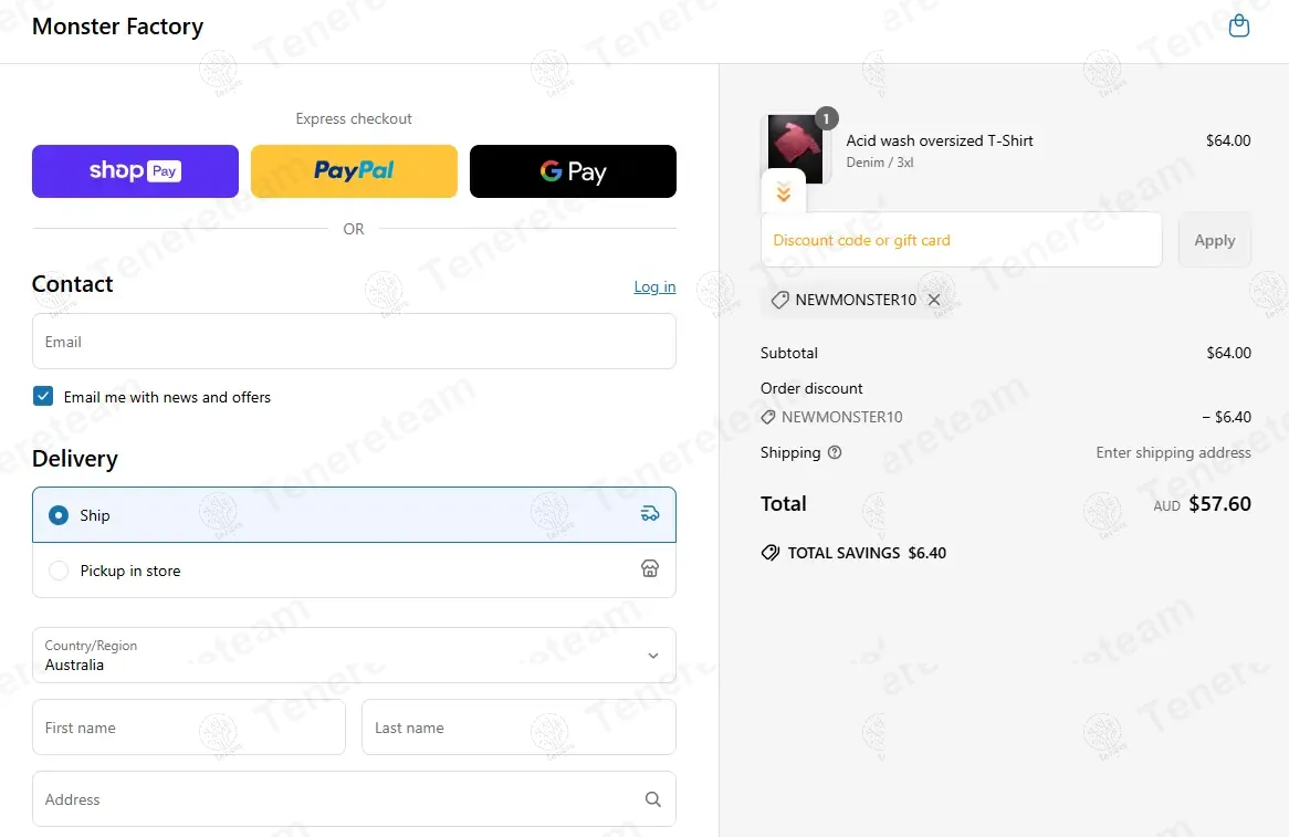 Monster Factory apply coupon code