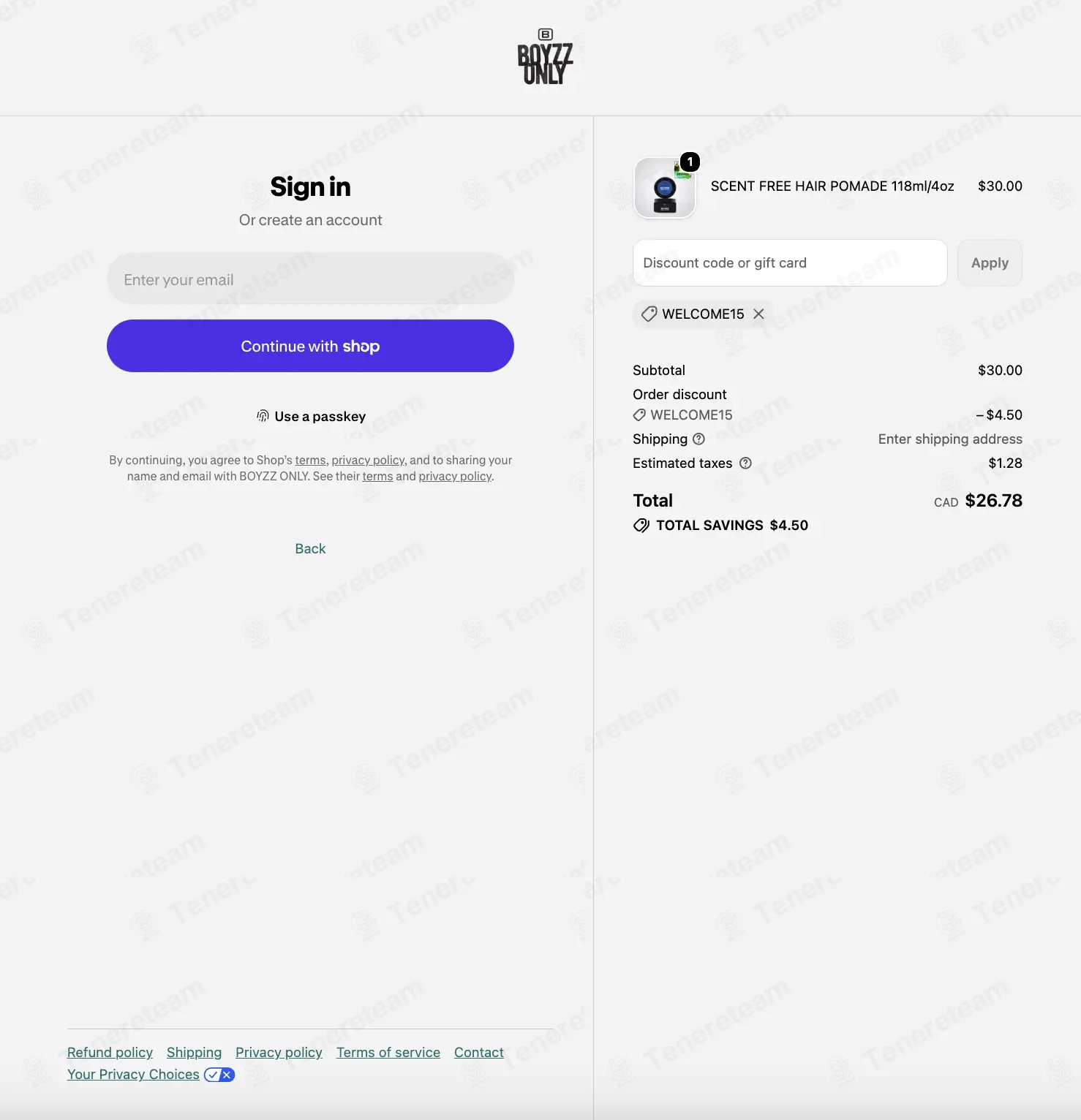 Boyzz Only coupon code: 15% off with WELCOME15. Tested and valid as 1 month ago.
