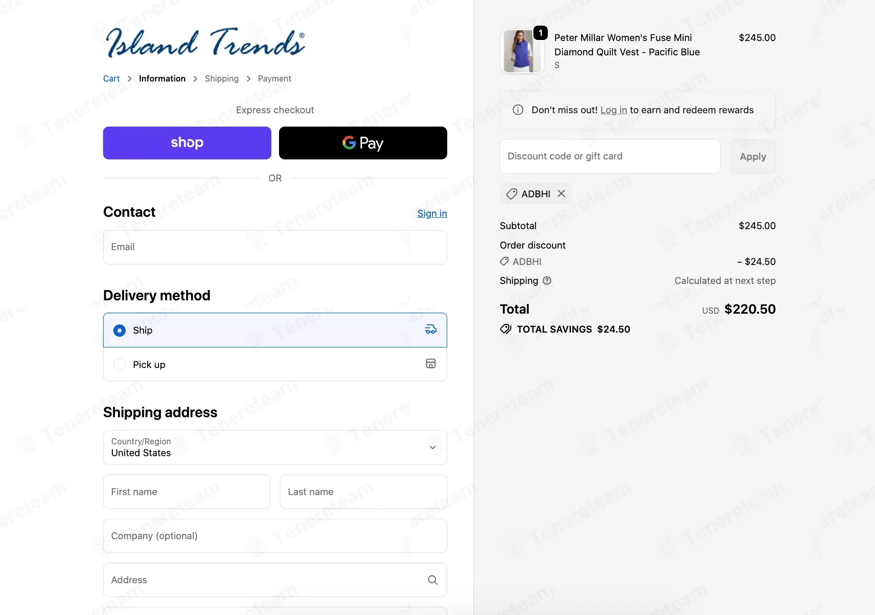 Island Trends coupon code: 10% off with ADBHI. Tested and valid as 7 months ago.