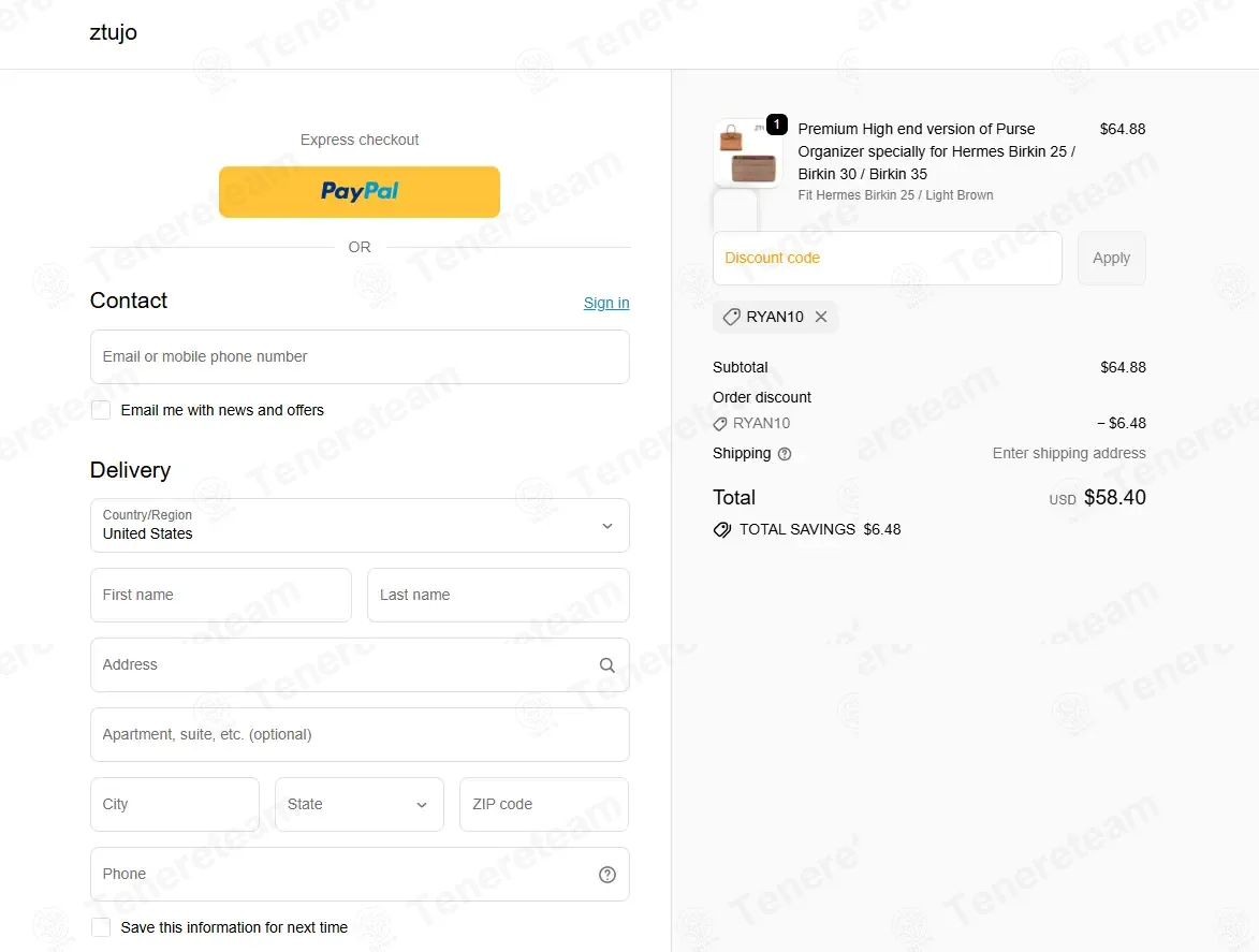 Ztujo coupon code: 10% off with RYAN10. Tested and valid as 1 month ago.