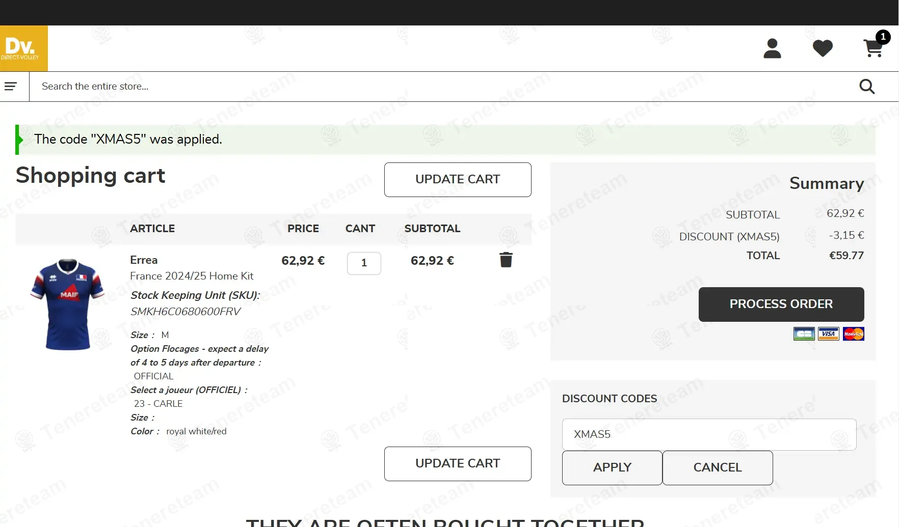 Direct Volley ES coupon code: 5% off with XMAS5. Tested and valid as 1 year ago.