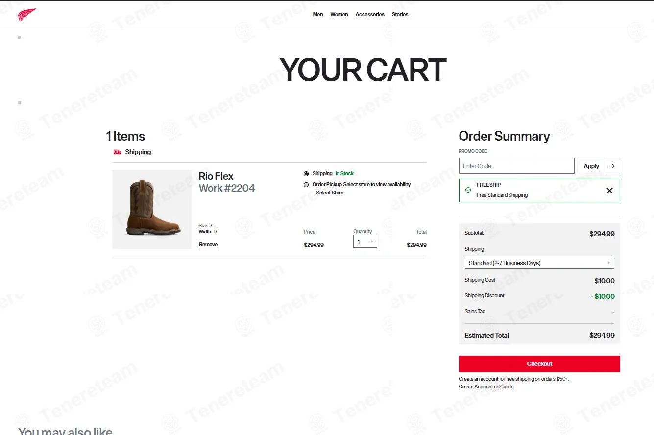 Red Wing Shoes coupon code: Sale off with FREESHIP. Tested and valid as 2 weeks ago.