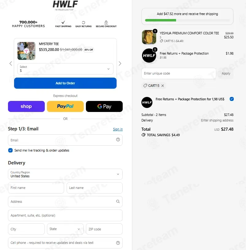 He Would Love First coupon code verified as working at checkout