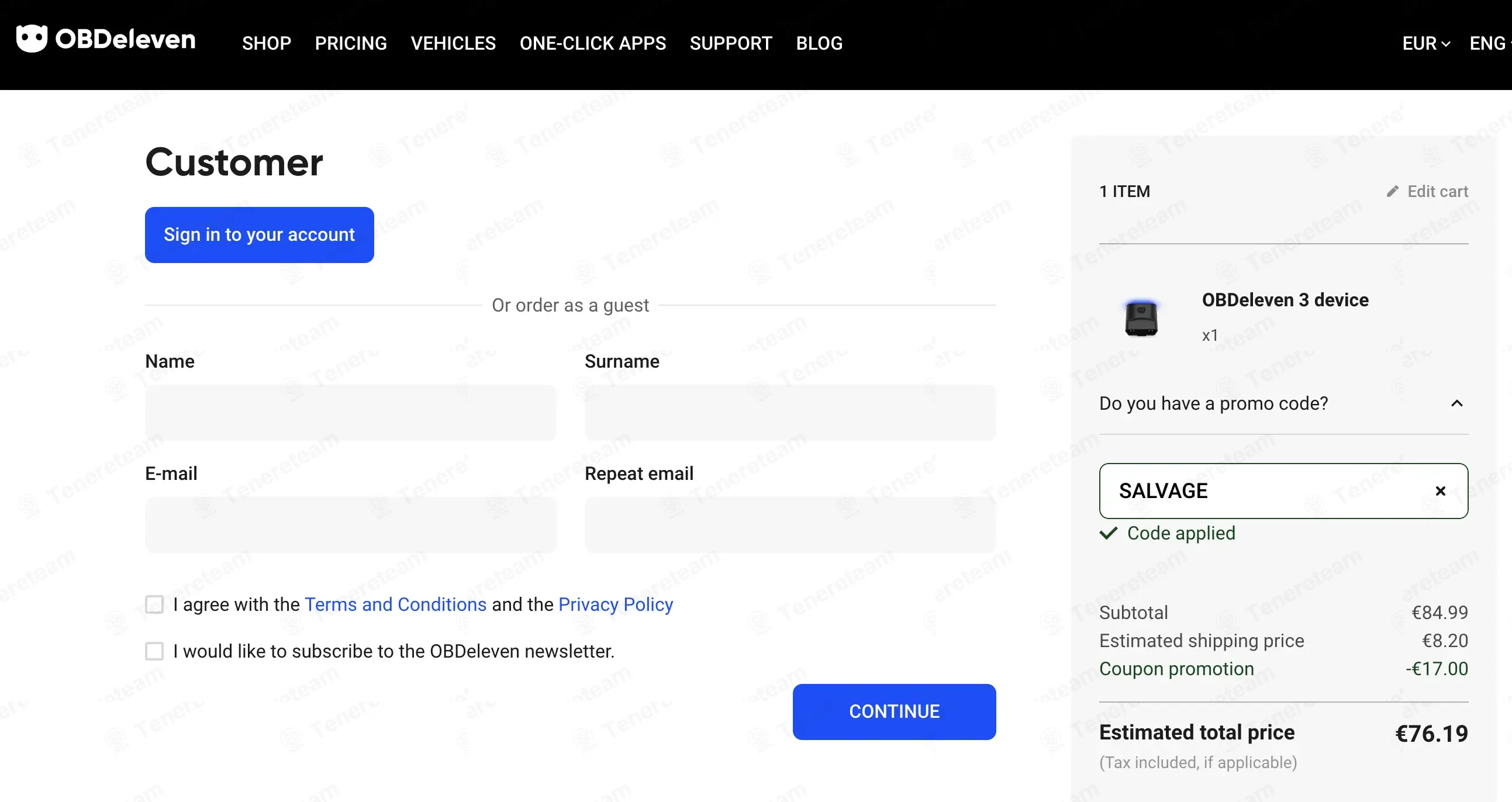Obdeleven coupon code: 20% off with SALVAGE. Tested and valid as 1 month ago.