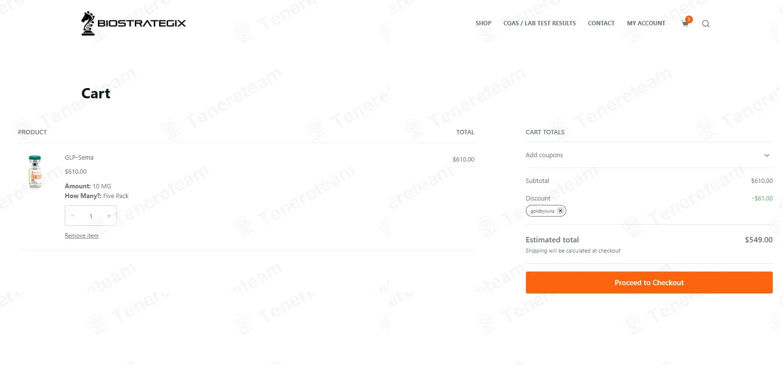 Biostrategix coupon code verified as working at checkout