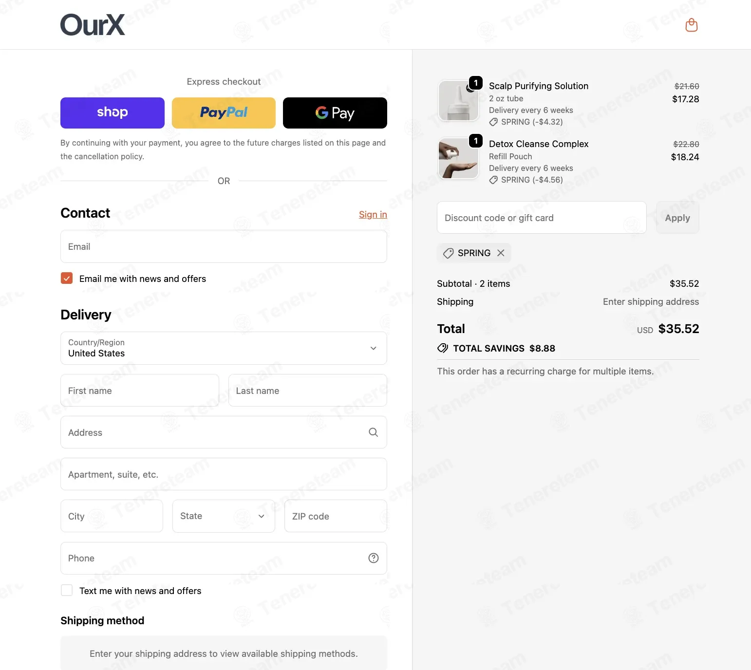 Our X coupon code re-checked and confirmed working at checkout