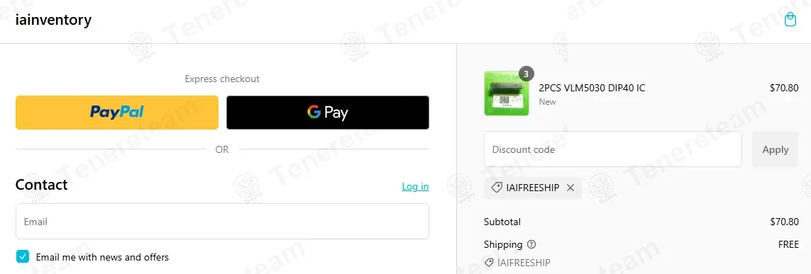 Iainventory coupon code: Sale off with iaifreeship. Tested and valid as 1 year ago.