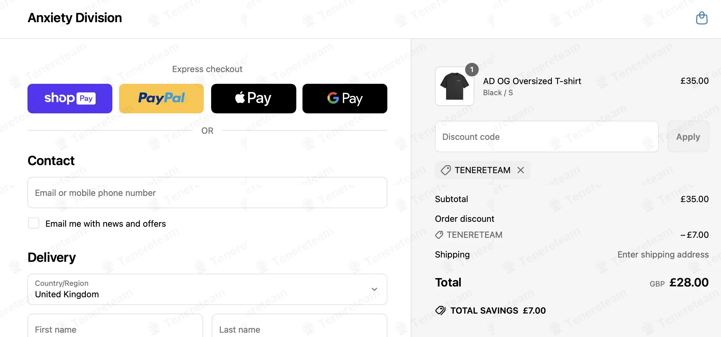 Anxiety Division Clothing coupon code: 20% off with TENERETEAM. Tested and valid as 1 year ago.