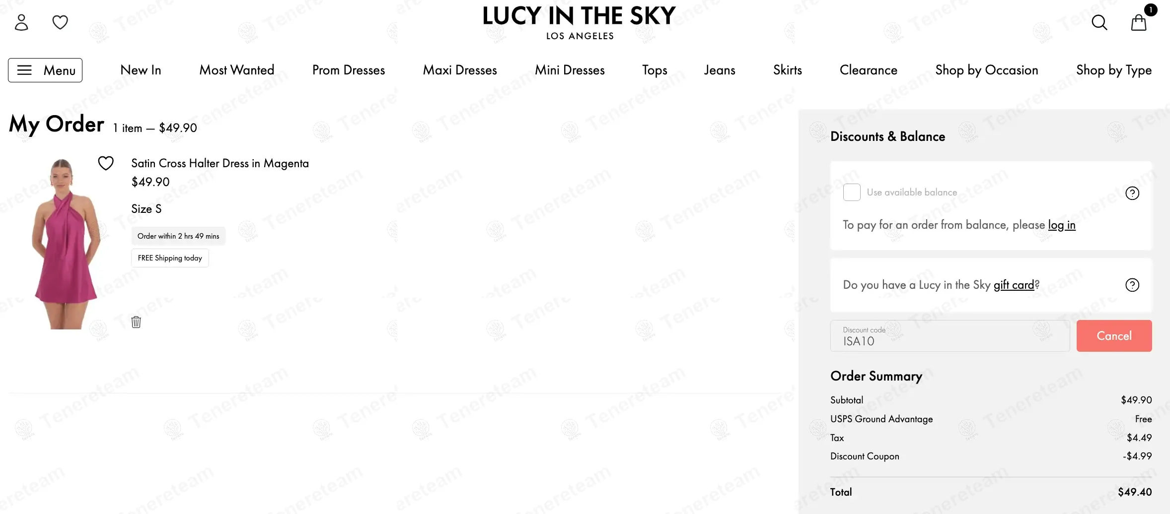 Lucy In The Sky coupon code: 10% off with ISA10. Tested and valid as 1 year ago.