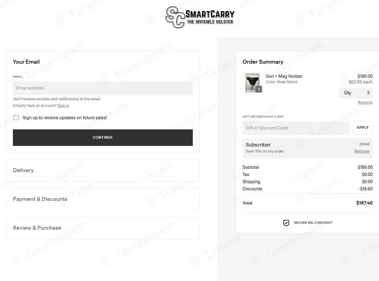 Smart Carry apply coupon code