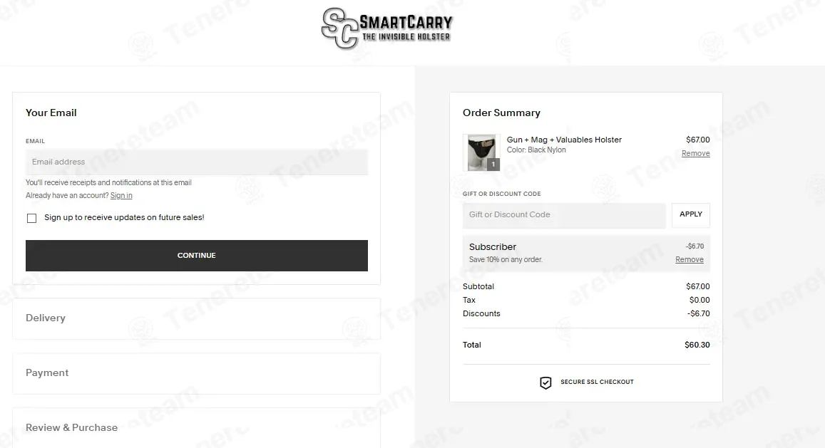 Smart Carry coupon code: 10% off with SUB10. Tested and valid as 1 month ago.
