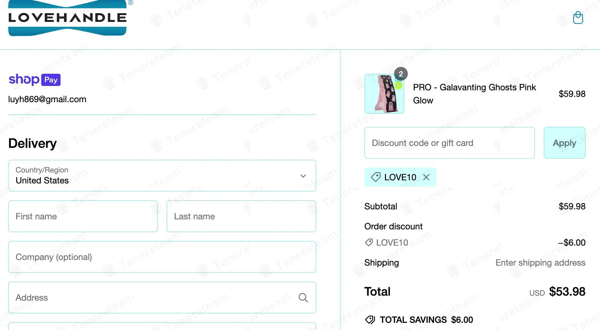 Lovehandle coupon code: 10% off with LOVE10. Tested and valid as 1 year ago.