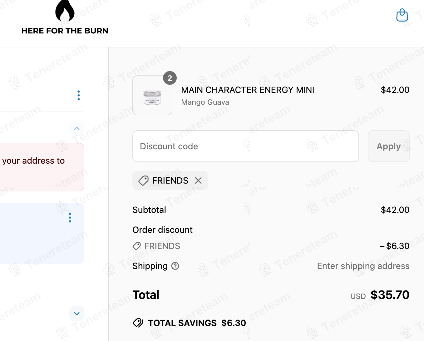 Here For The Burn coupon code: 15% off with FRIENDS. Tested and valid as 1 year ago.