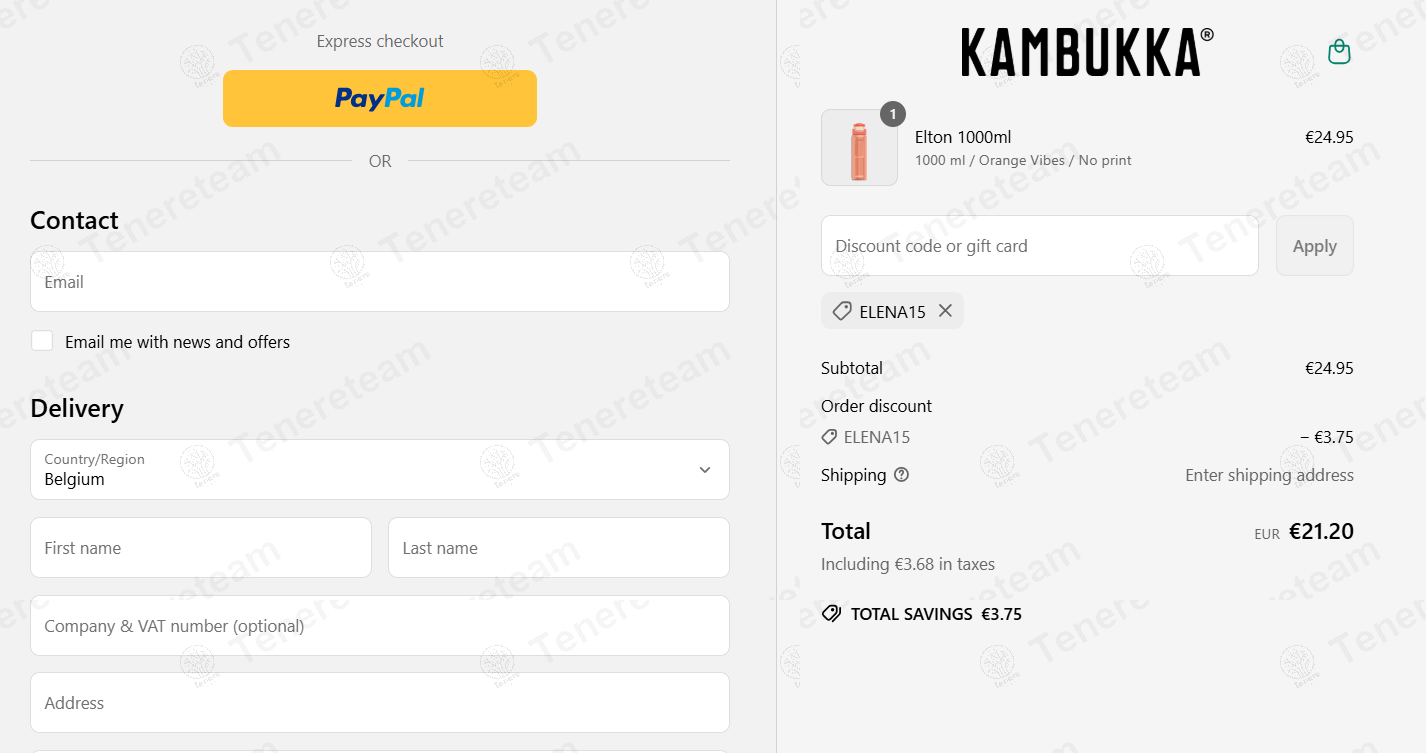 Kambukka FR coupon code: 15% off with ELENA15. Tested and valid as 1 year ago.