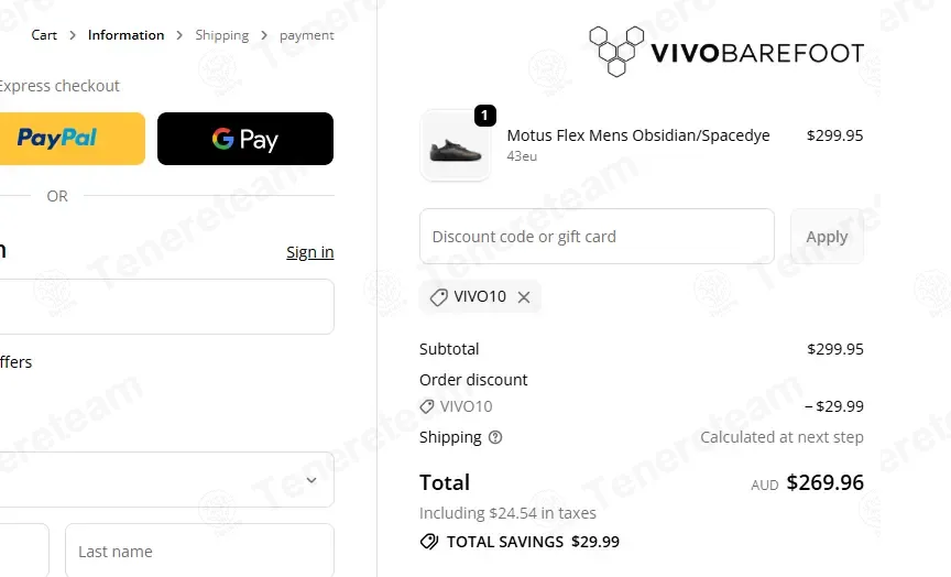 Vivobarefoot AU coupon code: 10% off with VIVO10. Tested and valid as 2 weeks ago.