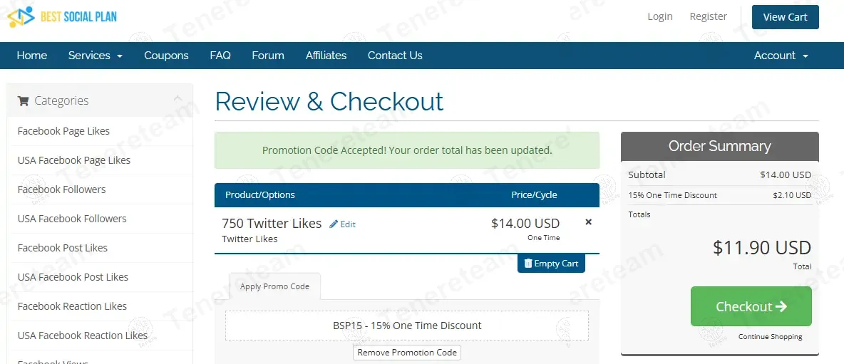 Best Social Plan coupon code: 15% off with BSP15. Tested and valid as 1 year ago.
