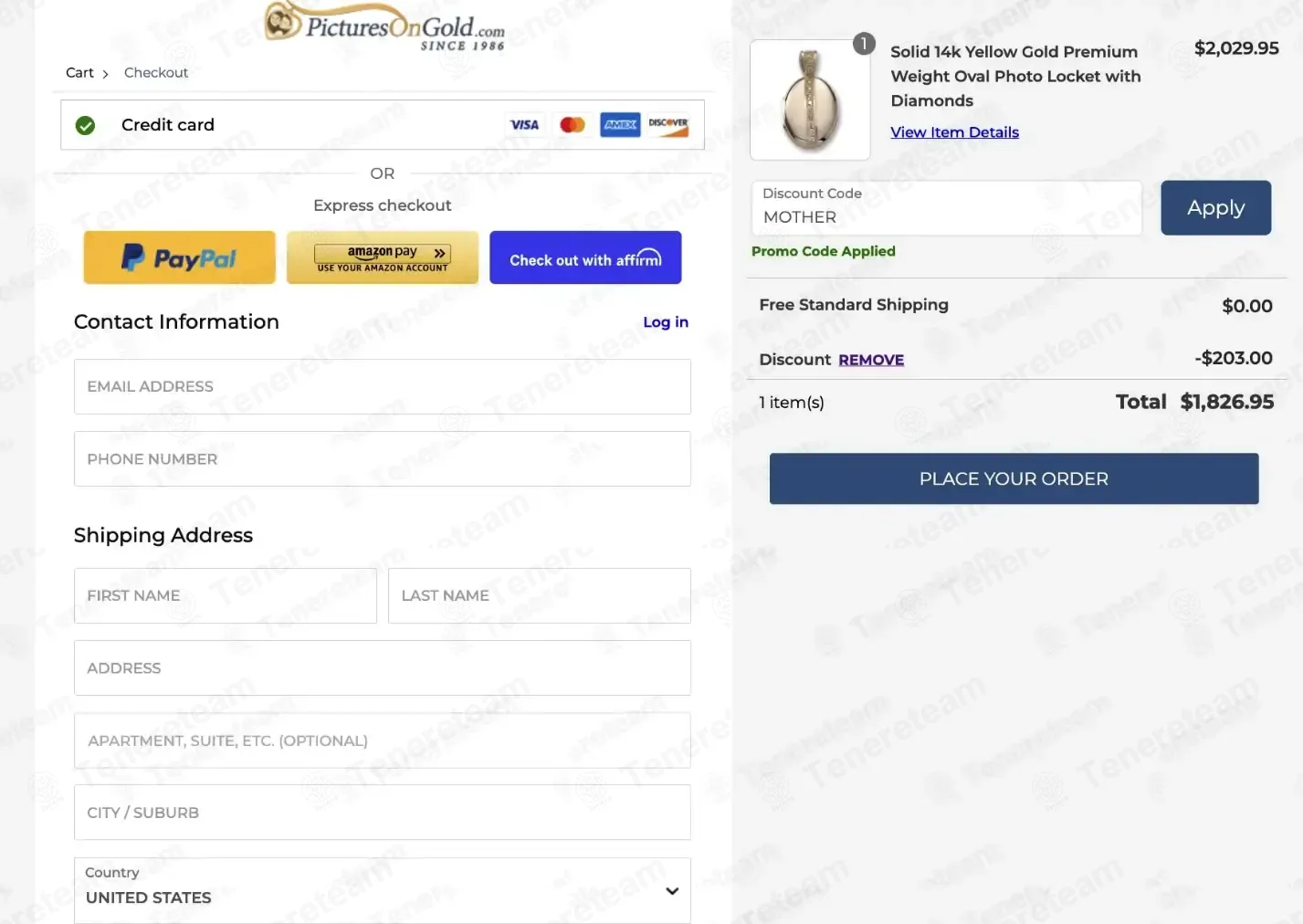 Pictures On Gold coupon code: 10% off with MOTHER. Tested and valid as 1 week ago.