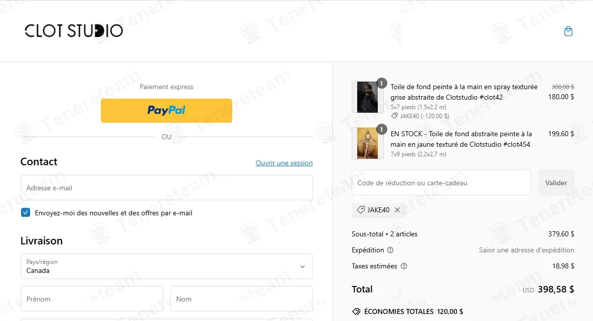 Clot Studio coupon code: 40% off with JAKE40. Tested and valid as 11 months ago.