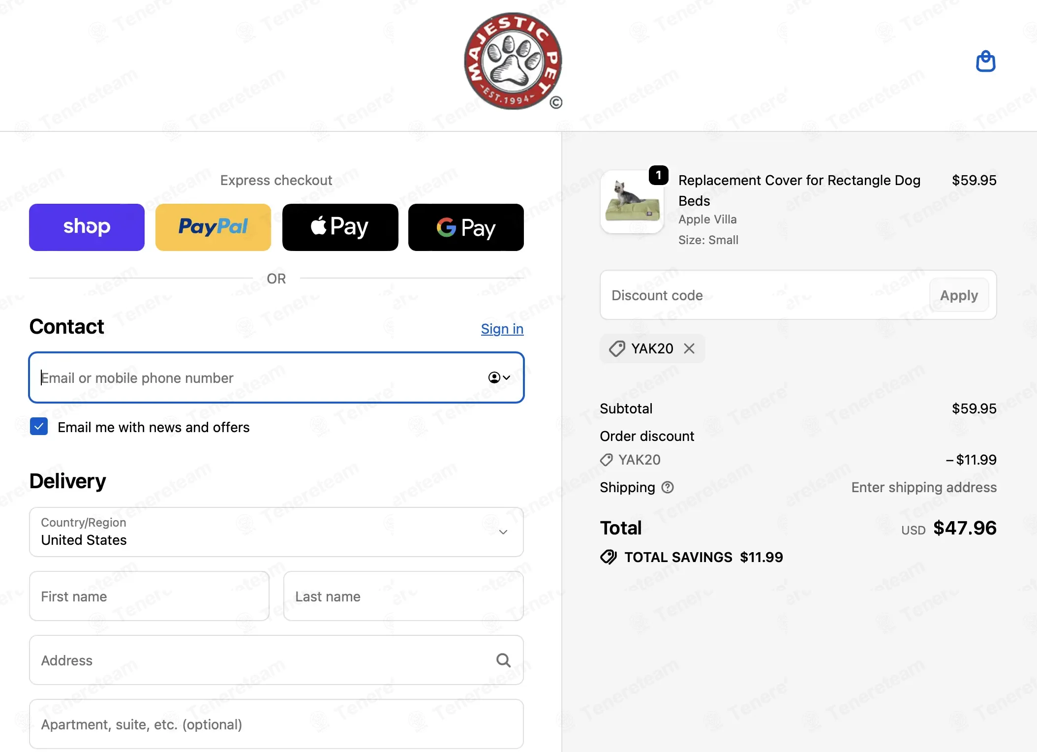 Majestic Pet coupon code: 20% off with YAK20. Tested and valid as 3 days ago.