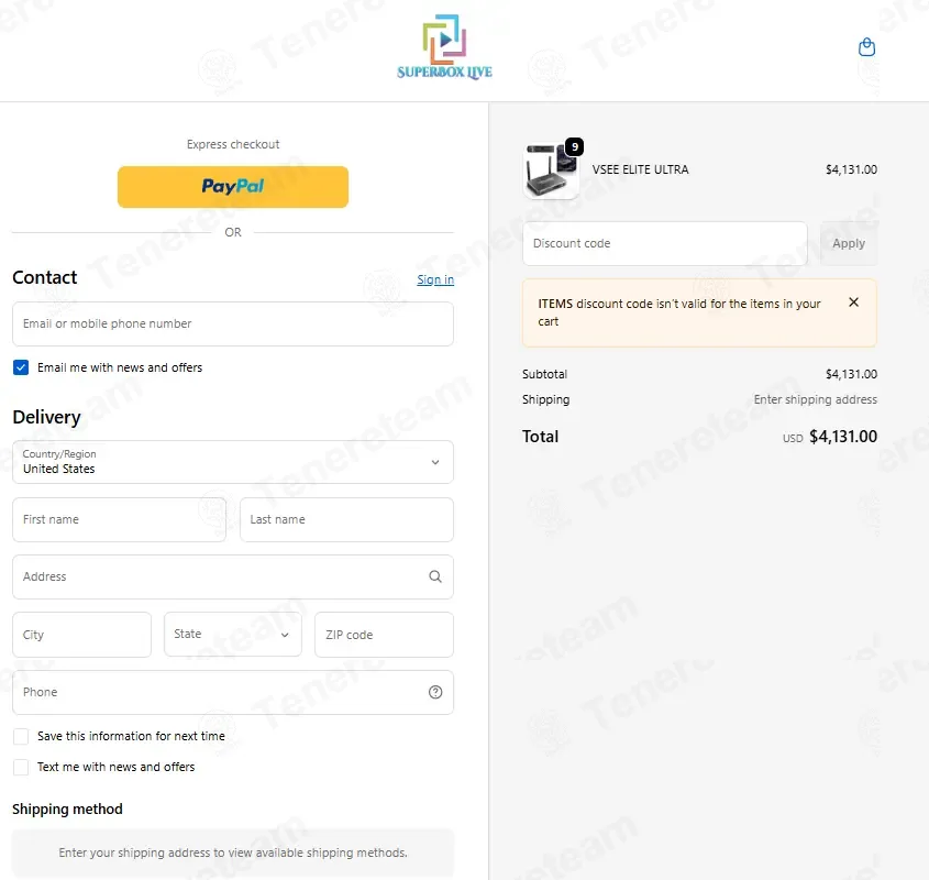 Superbox Live coupon code: $100 off with ITEMS. Tested and valid as 4 months ago.