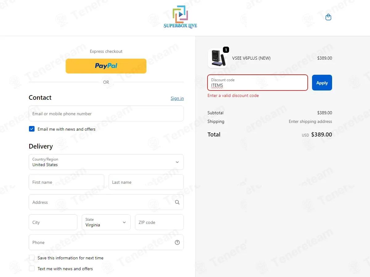 Superbox Live coupon code: $100 off with ITEMS. Tested and valid as 4 months ago.