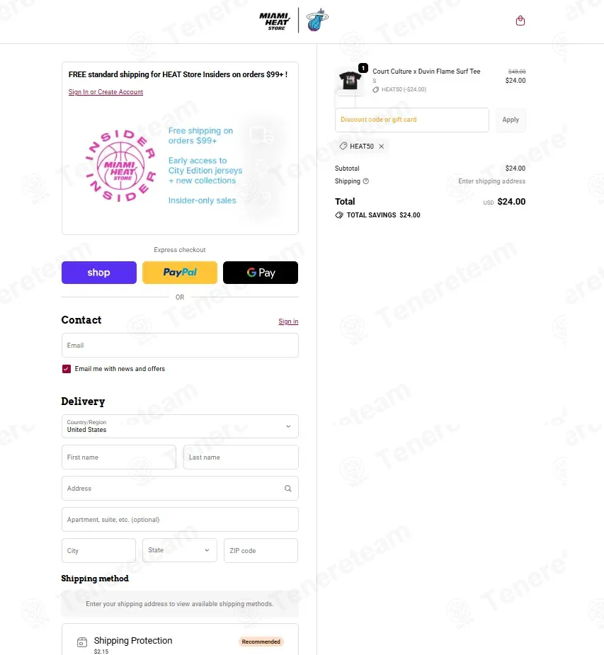 Miami HEAT Store coupon code: 50% off with HEAT50. Tested and valid as 7 months ago.