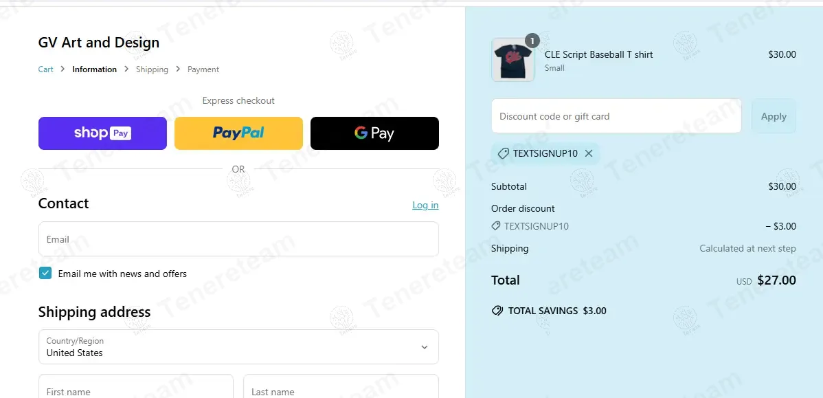 GV Art and Design coupon code: 10% off with TEXTSIGNUP10. Tested and valid as 1 year ago.