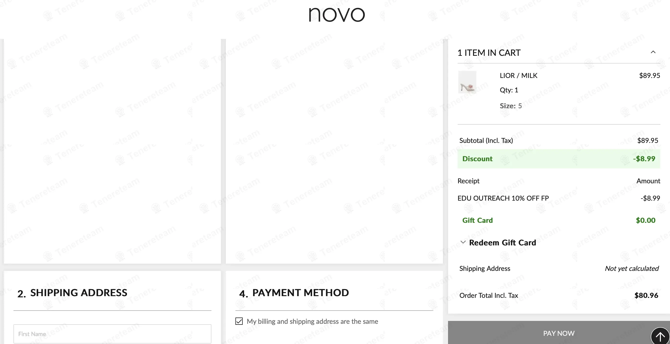 Novo Shoes apply coupon code