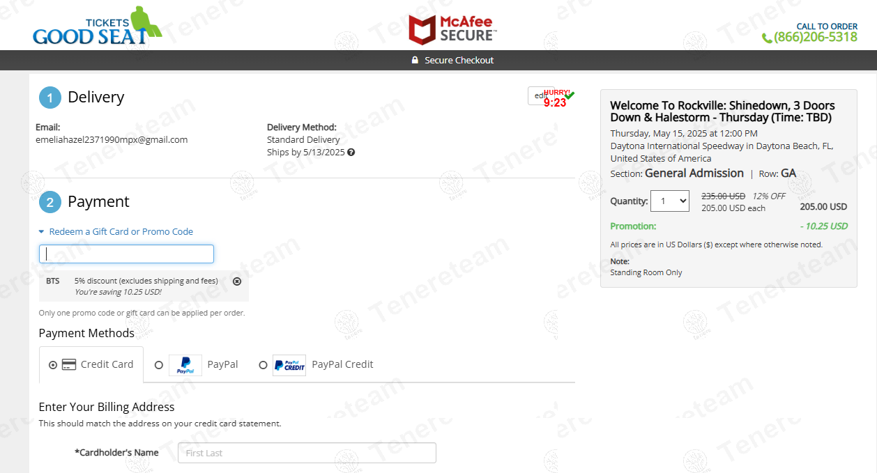 Good Seat Tickets coupon code: 5% off with BTS. Tested and valid as 1 year ago.