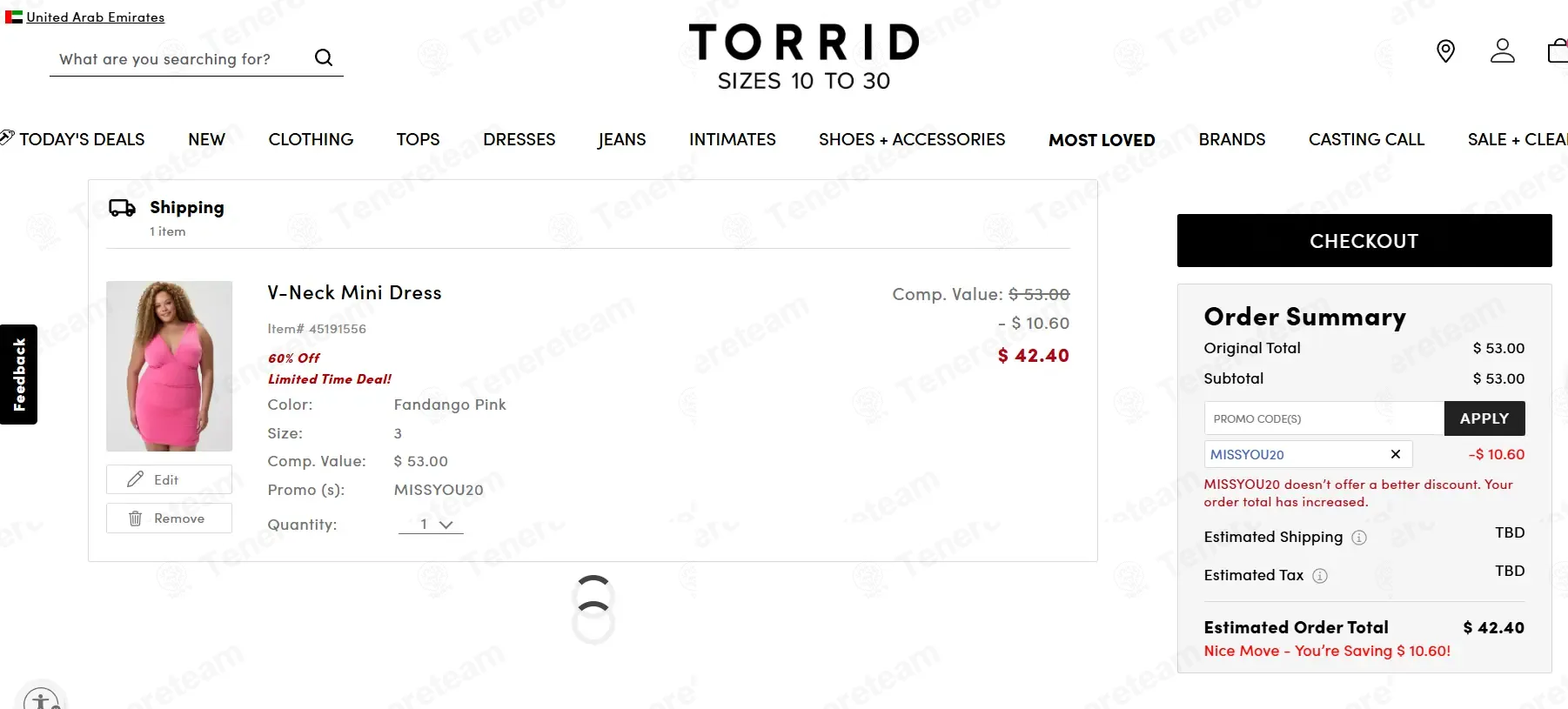 Torrid coupon code: 20% off with MISSYOU20. Tested and valid as 1 week ago.