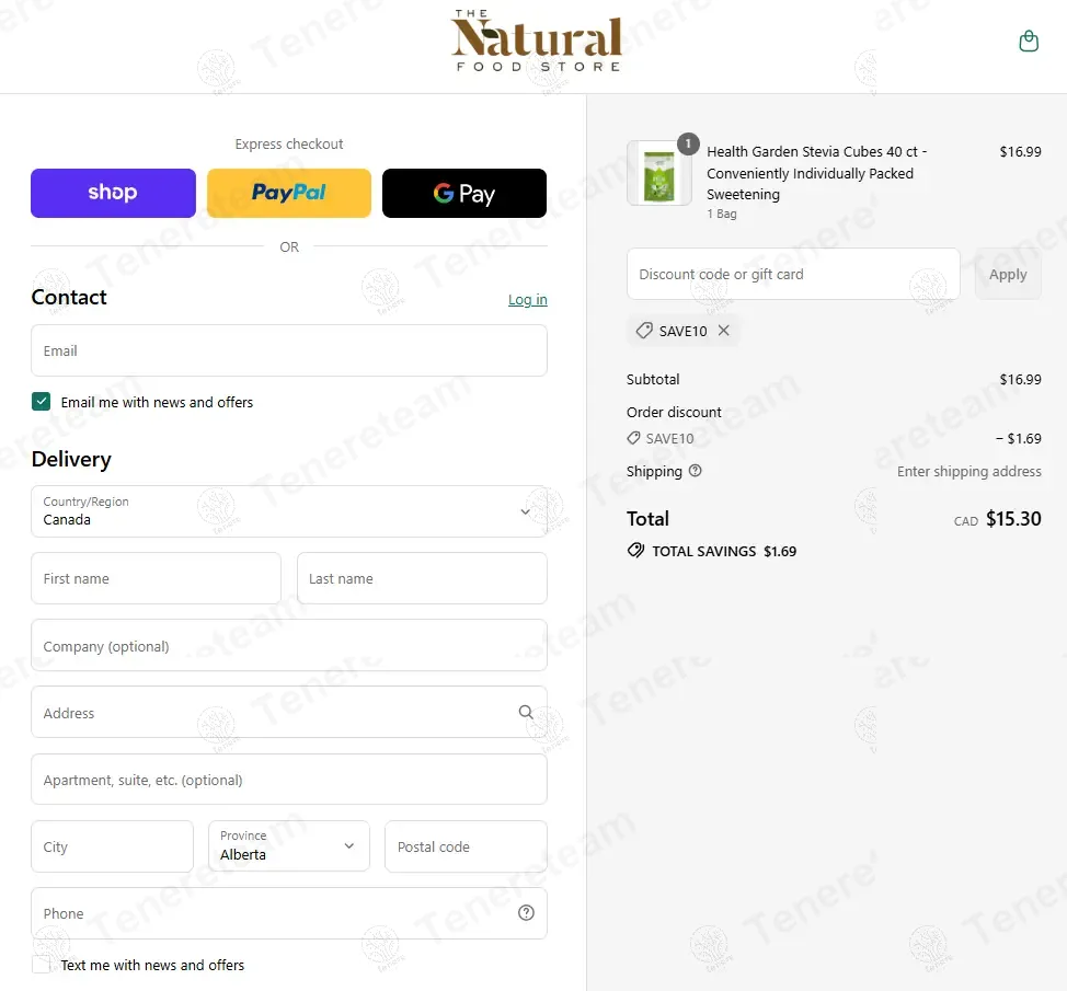 The Natural Food Store CA coupon code: 10% off with SAVE10. Tested and valid as 11 months ago.