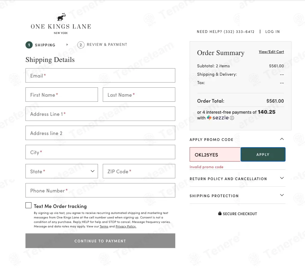 One Kings Lane coupon code: 15% off with OKLJOY15. Tested and valid as 2 months ago.