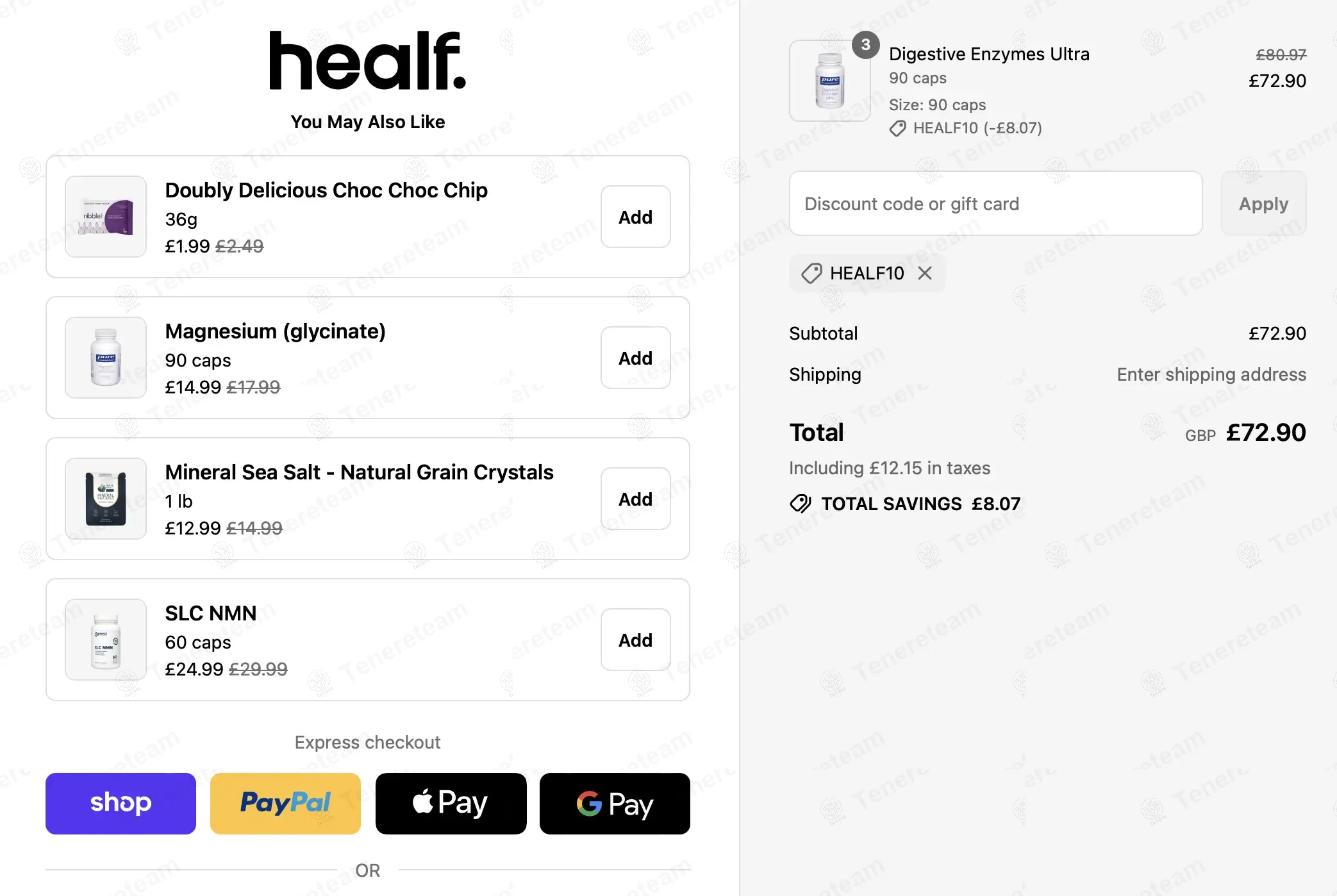 The Healthy Living Store coupon code: 10% off with HEALF10. Tested and valid as 9 months ago.
