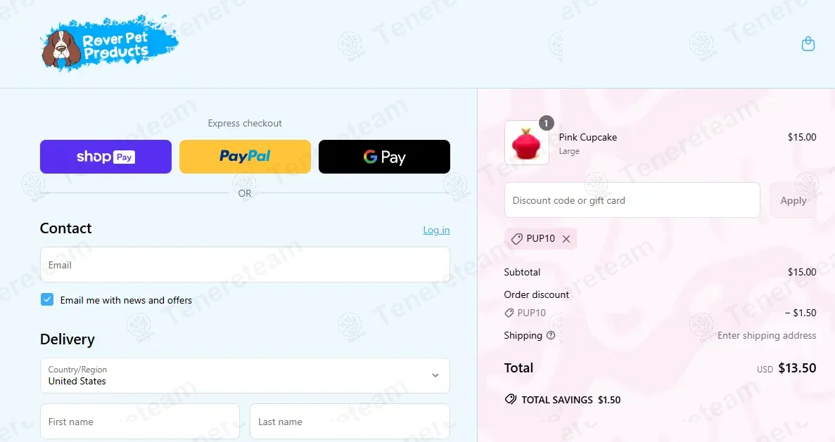 Rover Pet Products coupon code: 10% off with PUP10. Tested and valid as 1 year ago.