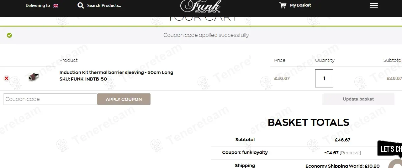 Funk Motorsport coupon code: 10% off with FUNKLOYALTY. Tested and valid as 8 months ago.