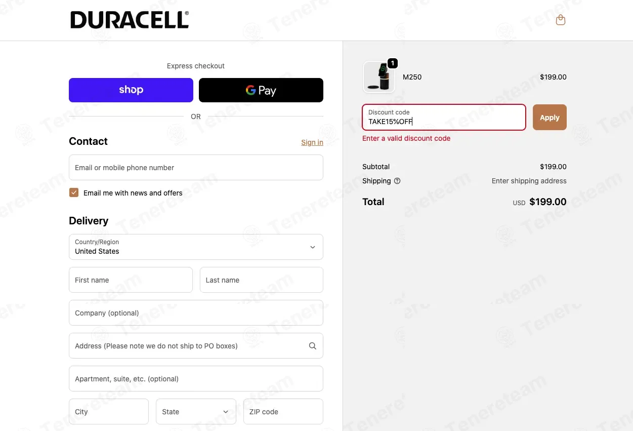 Duracell Power Stations coupon code: 15% off with TAKE15%OFF. Tested and valid as 3 months ago.